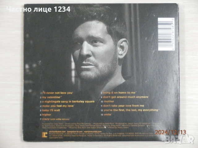 Michael Bolton - Zucchero - Michael Buble - Will Martin, снимка 6 - CD дискове - 46780658