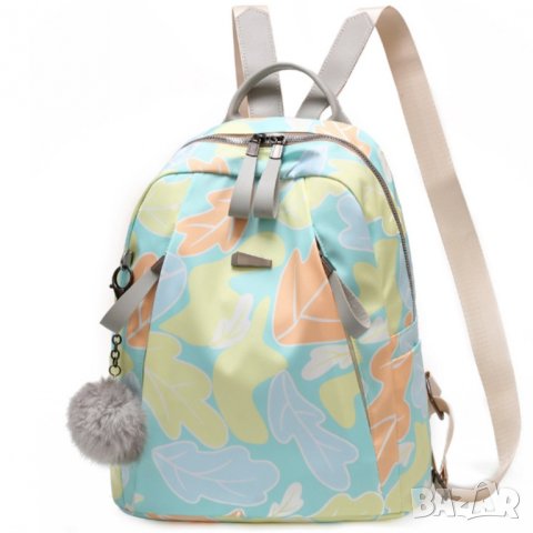 Дамска раница Leaf + пухче