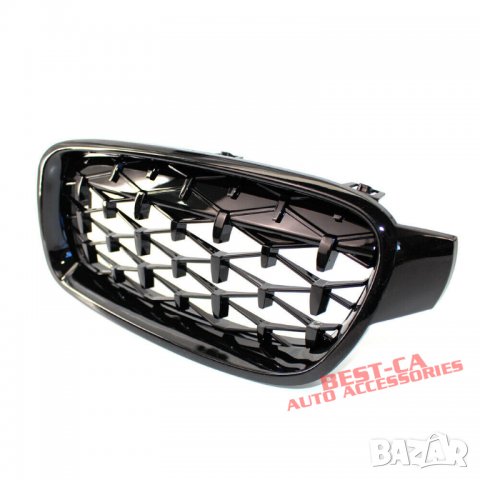 Бъбреци, решетки diamond style за БМВ / BMW F30 F31 черен гланц 2011-2019, снимка 5 - Аксесоари и консумативи - 36579065