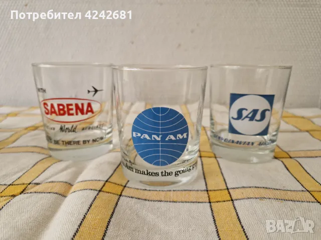 Стъклени чаши колекционерски, снимка 1