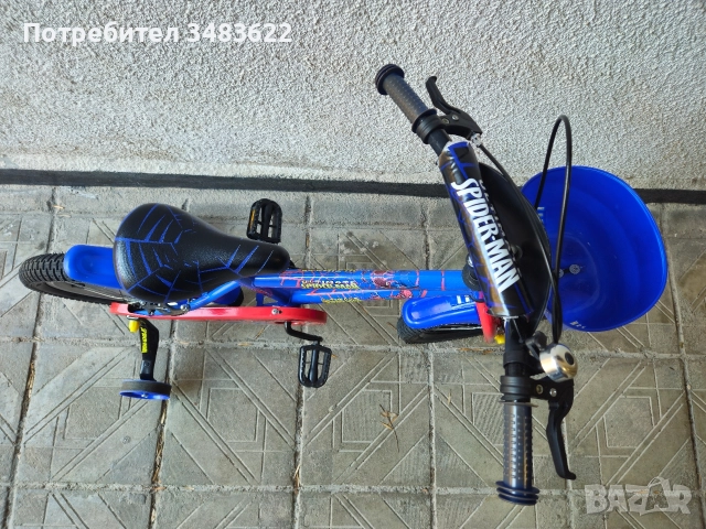 Детско колело/велосипед Spiderman 16 цола, снимка 3 - Велосипеди - 52934865