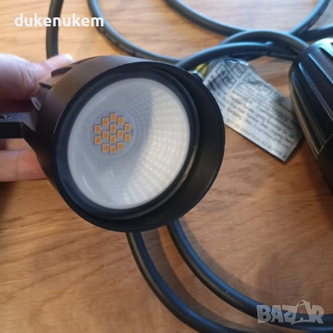 Комплект от 3 броя LED Градински прожектори 9W, 2700K, 680 lm, снимка 10 - Прожектори - 52549020