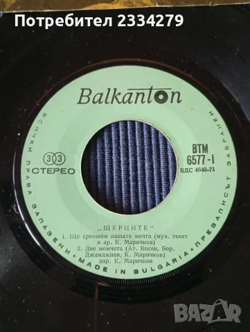Грамофонна плоча на група ,,Щурците" 1973година. С два автографа., снимка 9 - Грамофонни плочи - 56132631