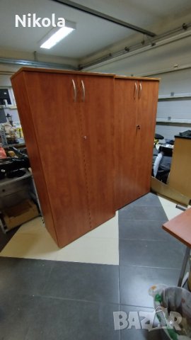 Офис шкаф - двукрил гардероб с рафтове 80/160/40 - 4 рафта, снимка 14 - Гардероби - 40875635