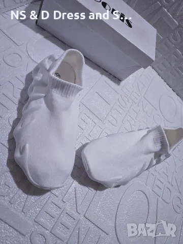 Дамски маратонки в бяло Yezzy дишащ плат