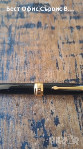 химикалка Сапи Sapi малка елегантна позлатена и черна Италия в кутия, снимка 6 - Ученически пособия, канцеларски материали - 52472225