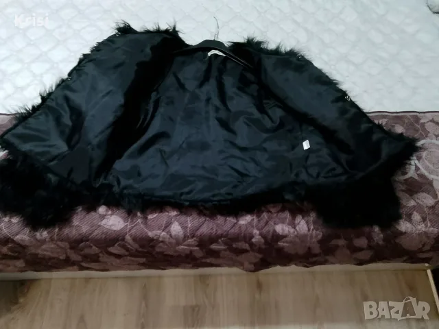 Дамско палто с косъм, снимка 3 - Якета - 56436642