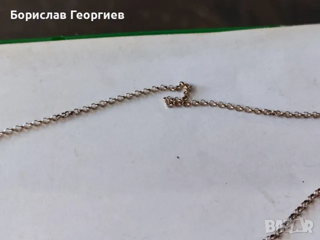 Сребърна верижка с медальон 925, снимка 4 - Колиета, медальони, синджири - 48376940