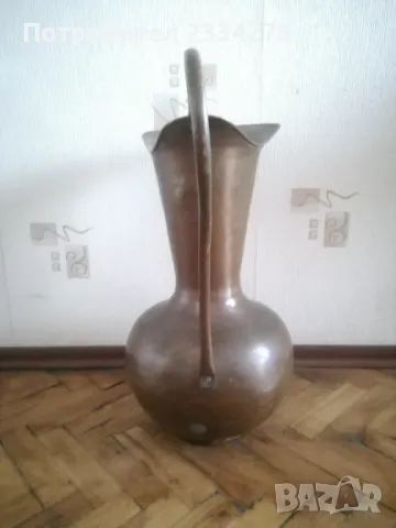 Ваза кана голяма изкована от мед. Настолна голяма бронзова лампа. , снимка 7 - Вази - 49428432