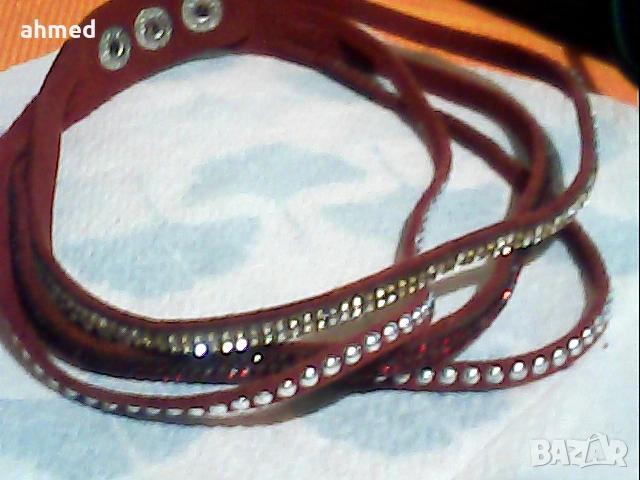 красиви кожени гривни, снимка 3 - Гривни - 52543867