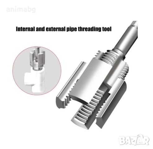 ANIMABG Инструмент за резба на тръби, DN20, 3/4'', MPP манганова стомана, снимка 7 - Други инструменти - 51480947