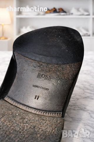 Hugo Boss N 45 оригинални кожени обувки, снимка 4 - Официални обувки - 54117327