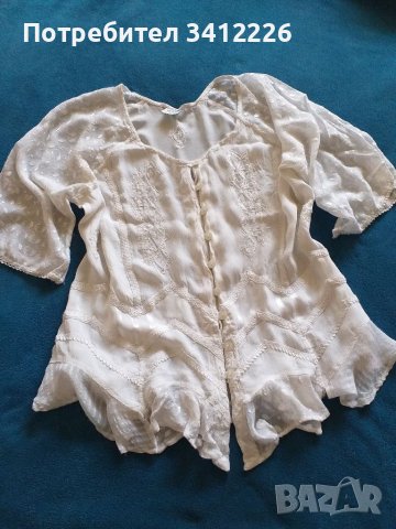Дамска блуза / риза с бродерии L , снимка 4 - Ризи - 39913460