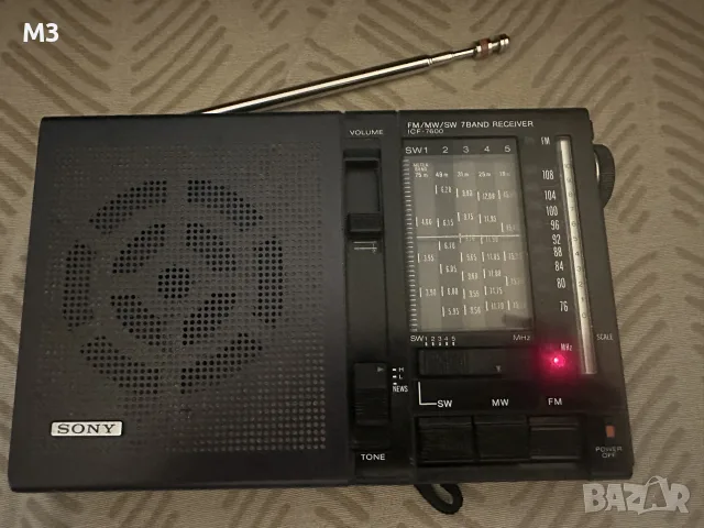SONY ICF 7600 Радио Транзистор. Receiver 7 Band, снимка 9 - Радиокасетофони, транзистори - 56184519