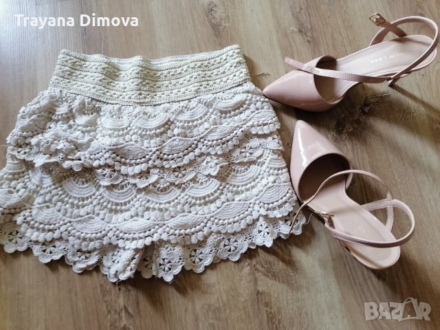 Къси панталонки дантела , снимка 2 - Къси панталони и бермуди - 29547676