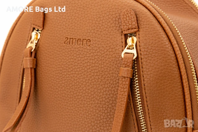 Дамска раница AMORE Martina - Tabacco, снимка 2 - Раници - 50659635
