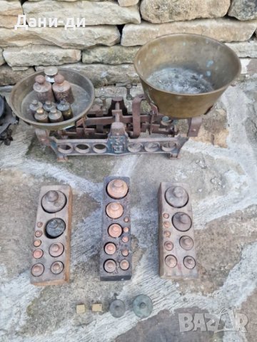 Кантар везна с тежести, грамове, снимка 4 - Антикварни и старинни предмети - 42525726