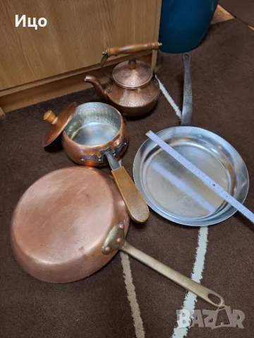 Меден тиган и чайник, снимка 2 - Съдове за готвене - 47395478