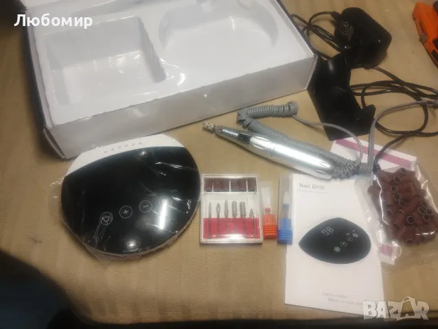 професионална преносима машина за бормашина за нокти със сензорен екран, 35000 RPM

, снимка 3 - Педикюр и маникюр - 48133128