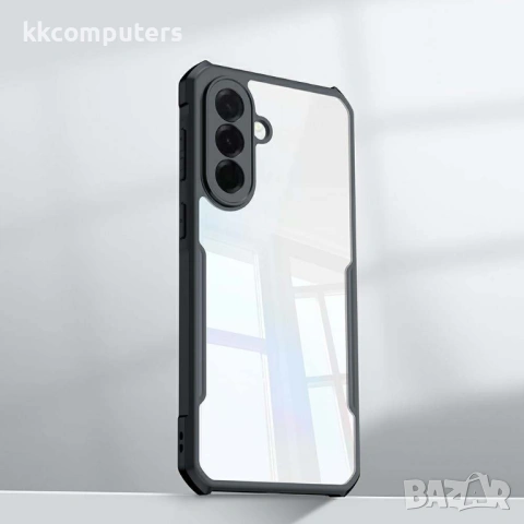 XUNDD Прозрачен Калъф за Samsung Galaxy A37 5G - TPU+Акрил, Airbag, 0.8mm защита, Черен, снимка 6 - Калъфи, кейсове - 54053461