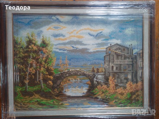 Гоблен "Старият мост", снимка 1 - Гоблени - 31897568