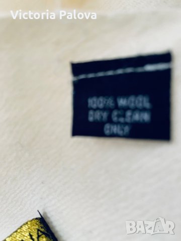 Красив вълнен шал ALEXI ANDRIOTTI,цвят екрю(ванилия), снимка 2 - Шалове - 38838667