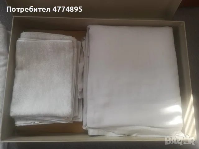 Нов луксозен спален комплект Yataş Bedding – светло сив- сатен, 200x220, снимка 2 - Спално бельо - 55873233