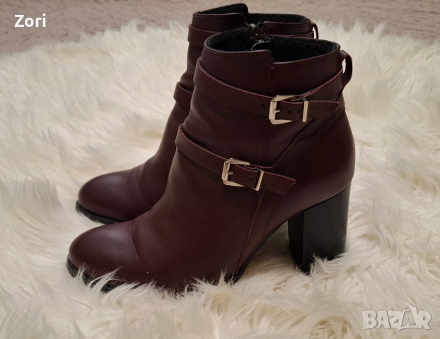 Боти от ЕСТЕСТВЕНА КОЖА, подходящи за широк крак