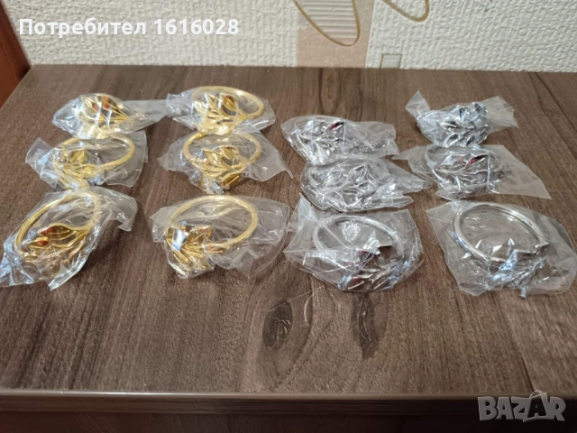 Луксозни сълфетъчни халки в златист и сребрист цвят., снимка 14 - Аксесоари за кухня - 54185593