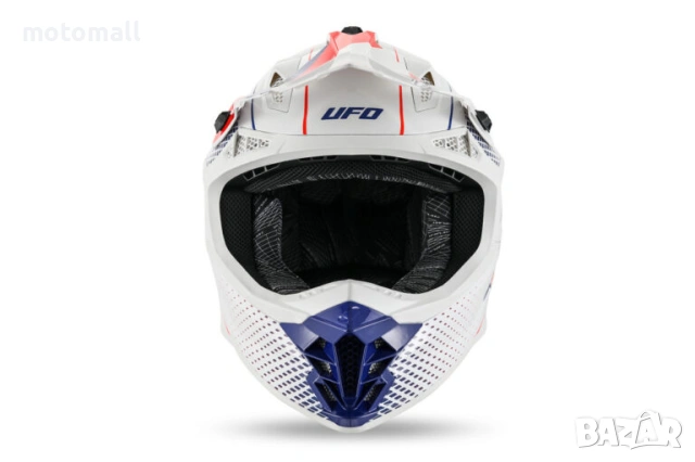 UFO Крос Каска Intrepid BIANCO/ROSSO, снимка 4 - Аксесоари и консумативи - 54216356