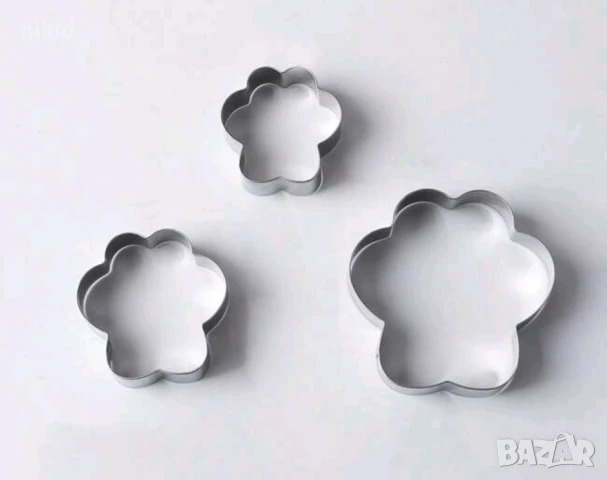 3 размера лапа лапи лапички сет метални резци форми украса торта сладки бисквитки тесто форма резец, снимка 3 - Форми - 50603851