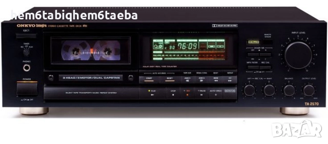 Onkyo TA 2570 - топ модел - един от малкото им триглави декове с IR дистанционо управление.