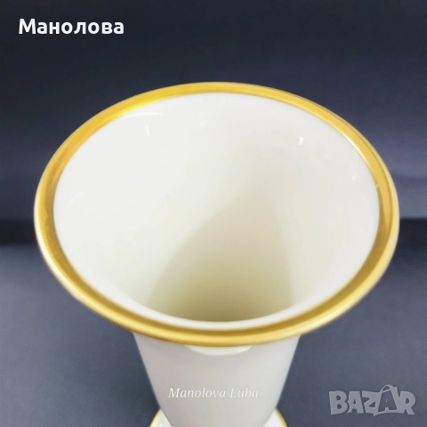 Порцеланова ваза Lindner Kueps Bavaria, снимка 6 - Други ценни предмети - 52192505