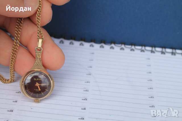 СССР часовник ''Слава'' медальон 17 камъка , снимка 9 - Антикварни и старинни предмети - 40725007