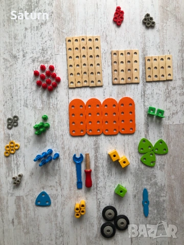 детски дървен конструктор, дървена играчка, Heros , снимка 3 - Конструктори - 54148293