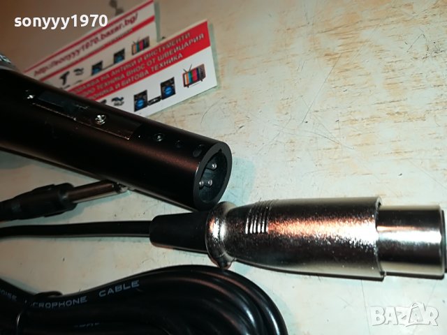 SHURE-МИКРОФОН И КАБЕЛ 0707221939, снимка 7 - Микрофони - 37320941