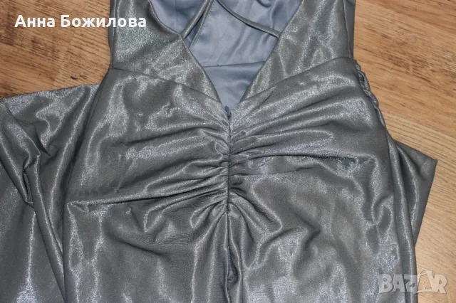 НОВА Бална/ шаферска/ официална сатенена рокля LAONA + ПОДАРЪК | NEW Formal dress LAONA + A GIFT, снимка 8 - Рокли - 50430641