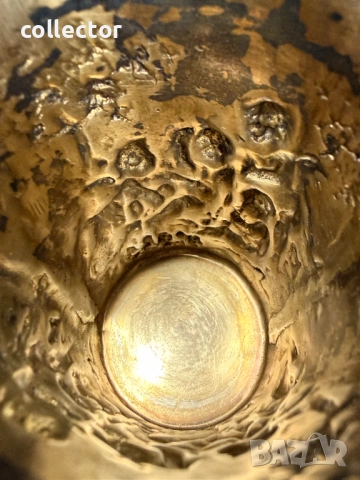 Автентична сребърна чаша - Рококо. №7995, снимка 8 - Антикварни и старинни предмети - 53945630