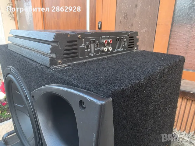 Бас каса с усилвател axton crunch, снимка 4 - Тонколони - 56441477