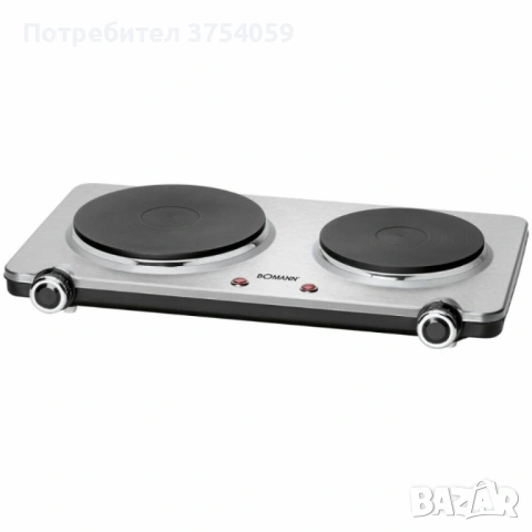 Електрически двоен котлон Bomann 2500 W DKP 5033 E CB– мощен, компактен и надежден уред за дома, снимка 7 - Котлони - 53209101