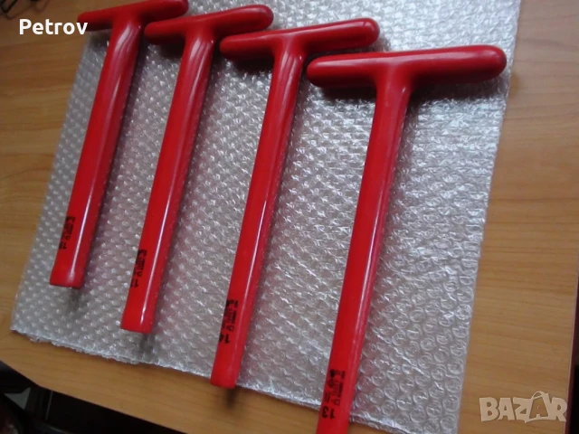 LEMP - VDE 1000 V - MADE IN GERMANY - 4 броя ПРОФЕСИОНАЛНИ Изолирани Маркови Ключове: 13-14-17-19 mm, снимка 4 - Клещи - 50776307