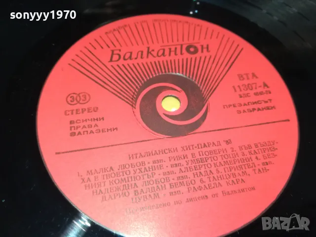 ИТАЛИАНСКИ ХИТ-ПАРАД 83-ИДЕАЛНА ПЛОЧА 2901250935, снимка 11 - Грамофонни плочи - 48874227