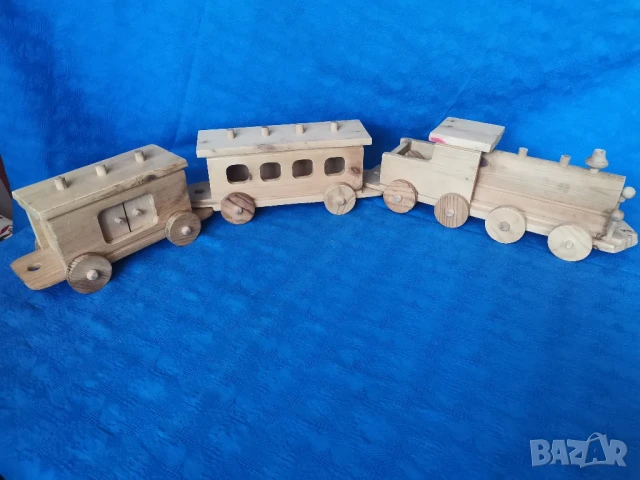 Ретро дървено влакче , снимка 3 - Антикварни и старинни предмети - 50535543