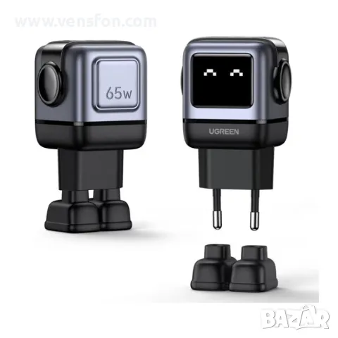 Зарядно устройство Ugreen – CD361, 65W /сиво/, снимка 2 - Оригинални зарядни - 49399213