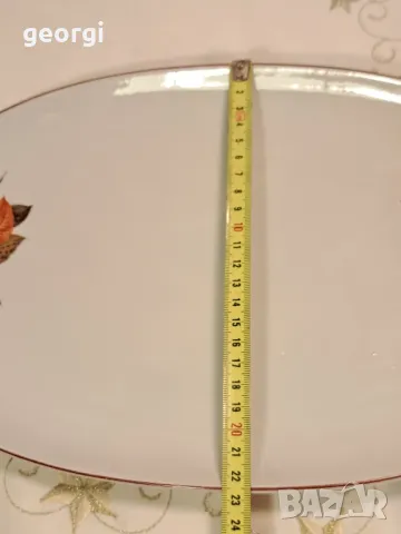 българско порцеланово плато елипса  21/6, снимка 6 - Сервизи - 49982004