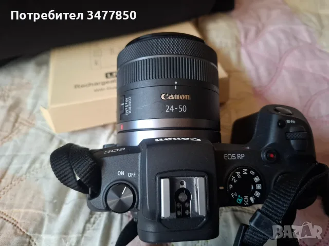 Фотоапарат Canon RP +2 нови батерии + чисто нов батериен грип., снимка 2 - Фотоапарати - 55911087