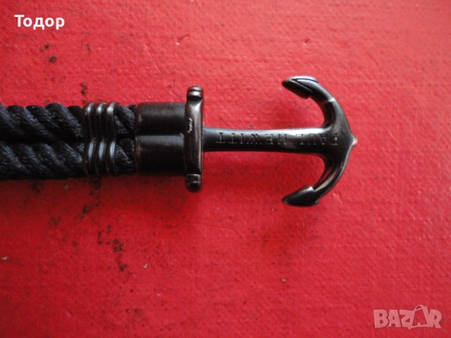 Страхотна мъжка гривна с котва Paul Hewitt, снимка 2 - Гривни - 52649787