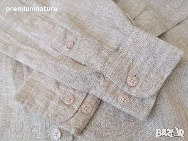 🏕️ ОФЕРТА → LTB / мъжка елегантна ленена риза ○, снимка 3 - Ризи - 53928031