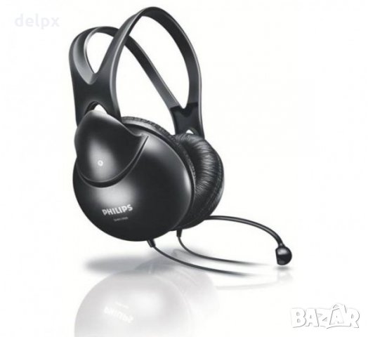 Гейминг Слушалки  Philips, стерео, кожени, с микрофон, 98dB, снимка 1