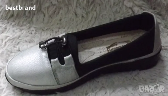 Дамски обувки от естествена кожа, в комбинация с неопрен, код 78/60 , снимка 10 - Дамски ежедневни обувки - 49123532